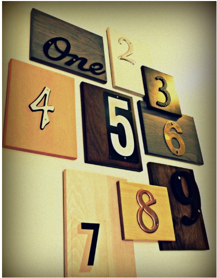 #Diy cinco. Números y letras.